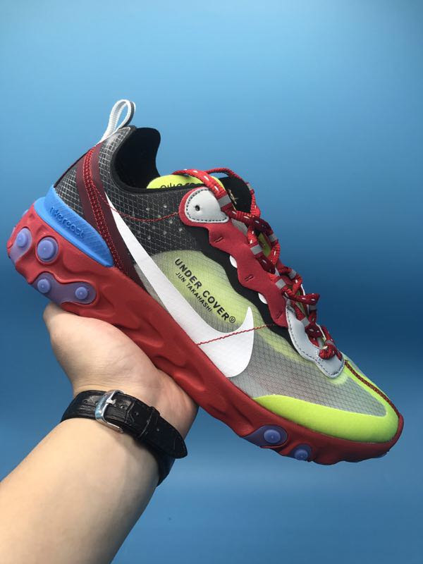 Nike Rest Under Cover Red Green Grey Blue Shoes - Click Image to Close